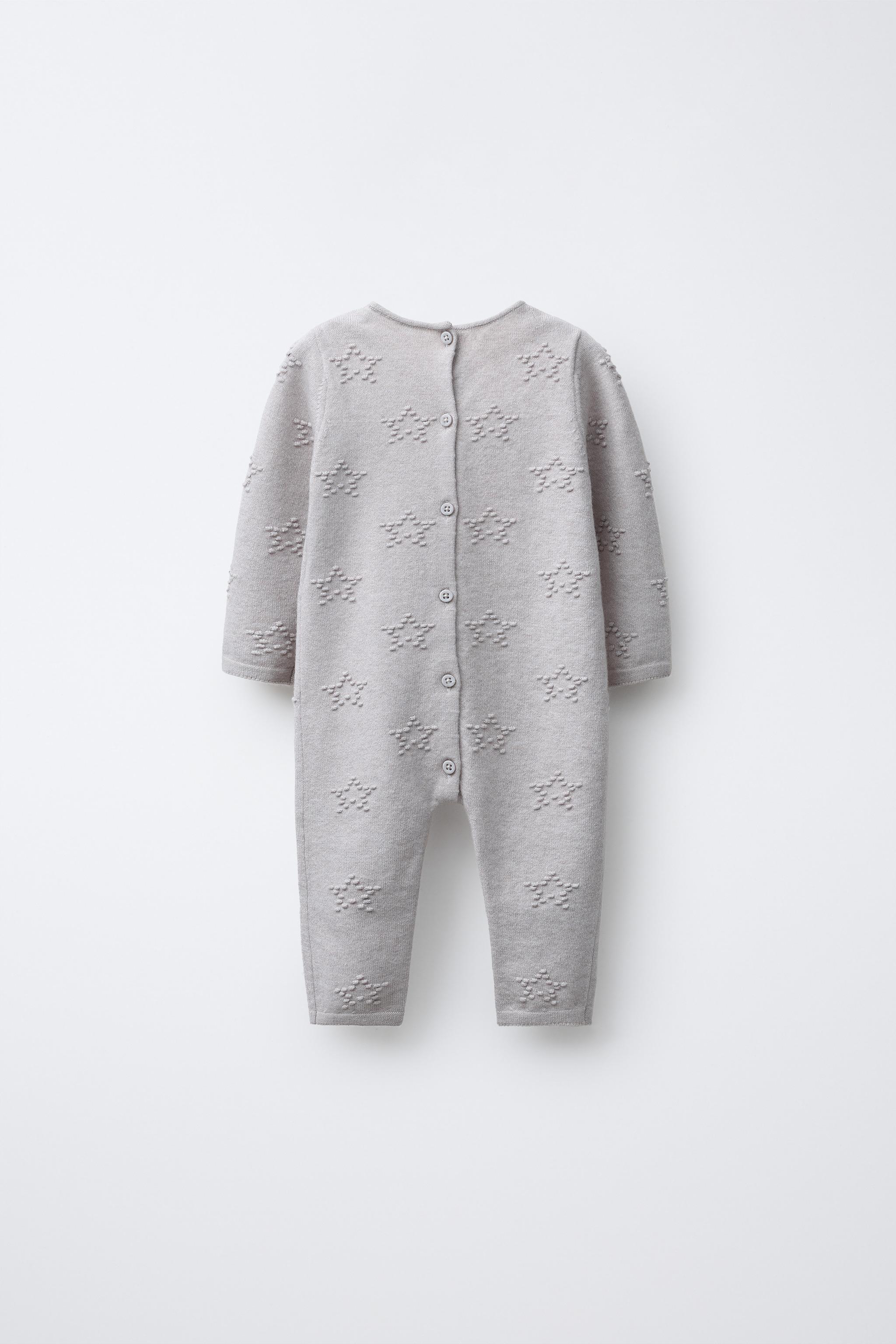 COMBINAISON LONGUE EN MAILLE AVEC ÉTOILES BRODÉES